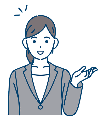サポートする女性
